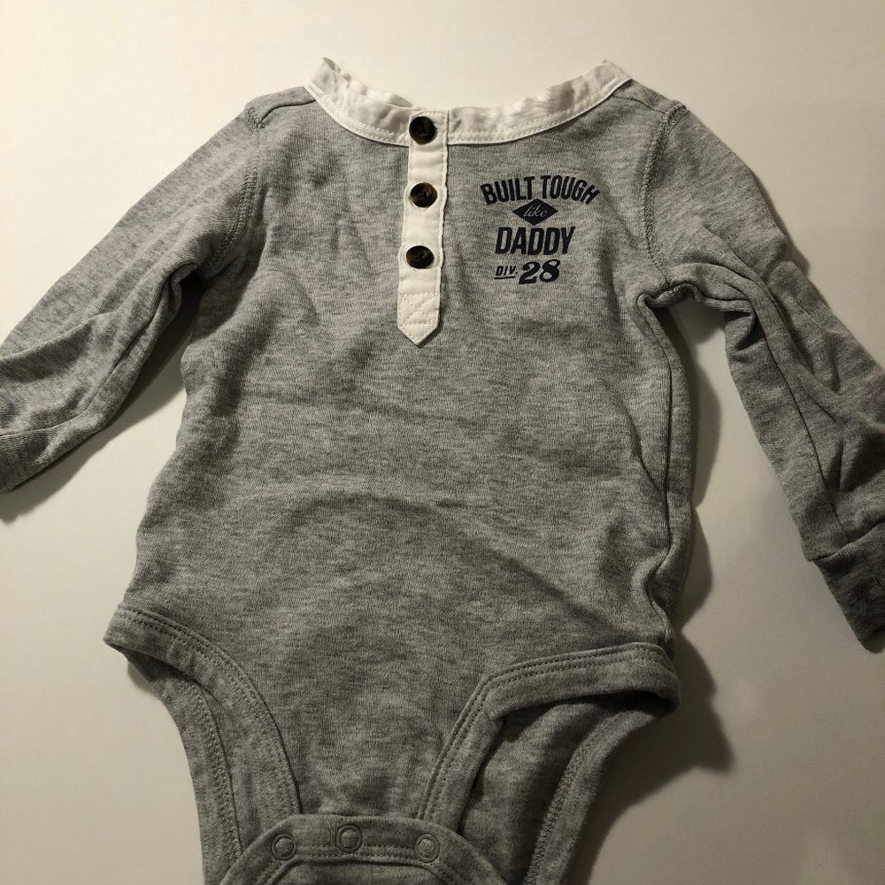 Daddy Onesie Size 6M